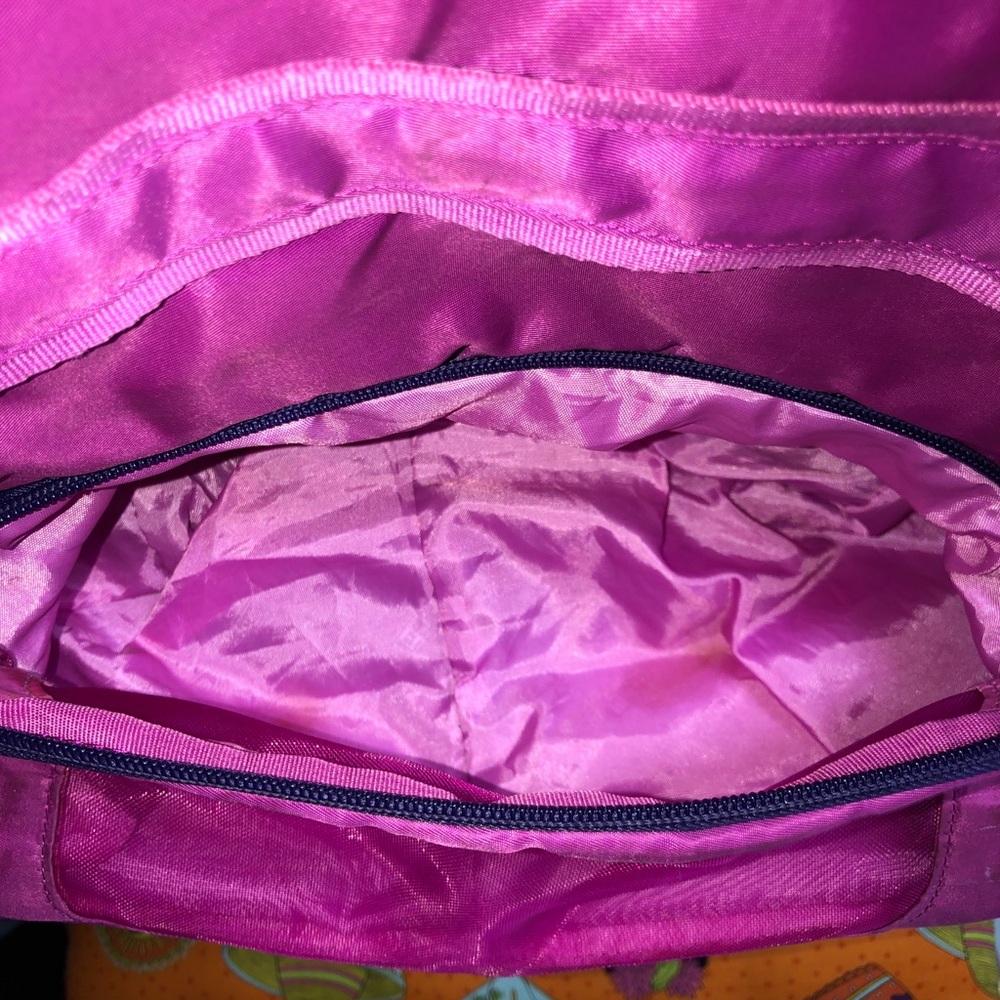 Lug Puddle Jumper Travel Gym Overnight Tote Bag in Berry Purple - Picture 8 of 15